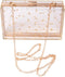 Women Acrylic Transparent Gold star Evening Bags Purses Clutch Vintage Banquet Handbag (Transparent)...