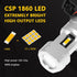 PHINLION PSX24W 2504 LED Yellow Fog Light Bulbs 3800 Lumens Super Bright CSP 12276 Replacement for Car Truck Foglight Lamps, 3000K Golden Yellow...