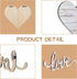 3 Pcs Wooden Hearts Decor Heart Wooden Sign Rustic Hanging Love Plaque for Wall Home Farmhouse Living Room Bedroom Gifts(White)...