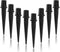 8 Pcs Solar Light Stakes Replacement, 0.62" x 5.3" Plastic Ground Stakes Pathway Lights Spike for Yard Garden Outdoor Christmas Halloween Pathway ...