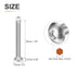 M4-0.7x35mm Button Head Socket Cap Screws - 50Pack - Good for Machine - 304 Stainless Steel 18/8 - Hex Drive Full Thread Fasteners...