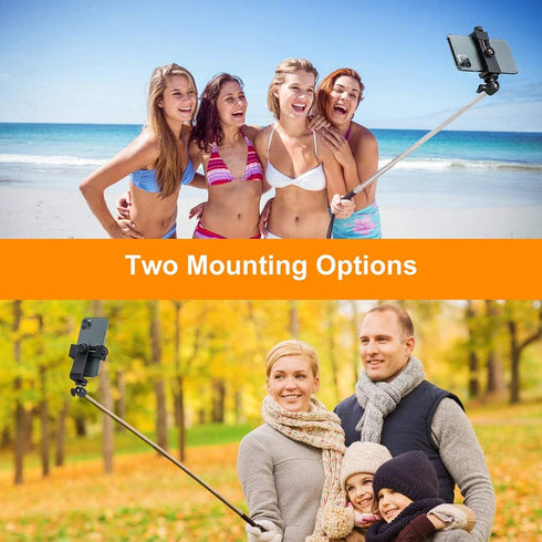 Phone Tripod Mount Adapter/Universal Tripod Cell Phone Holder, Fits Any Smartphone, 1/4" Standard Screw, Rotating Vertical and Horizontal, Compati...