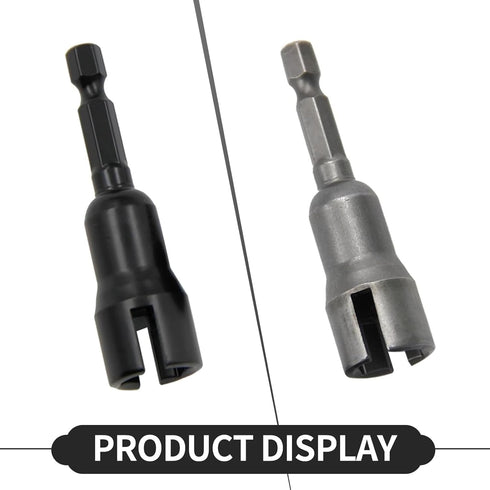 2 PCS Butterfly Hole Socket Wrench, Hex Shank Nut, Power Wing Nut Driver, Universal Automobile Accessories, for Most Cars, Trucks and Vans (Silver...
