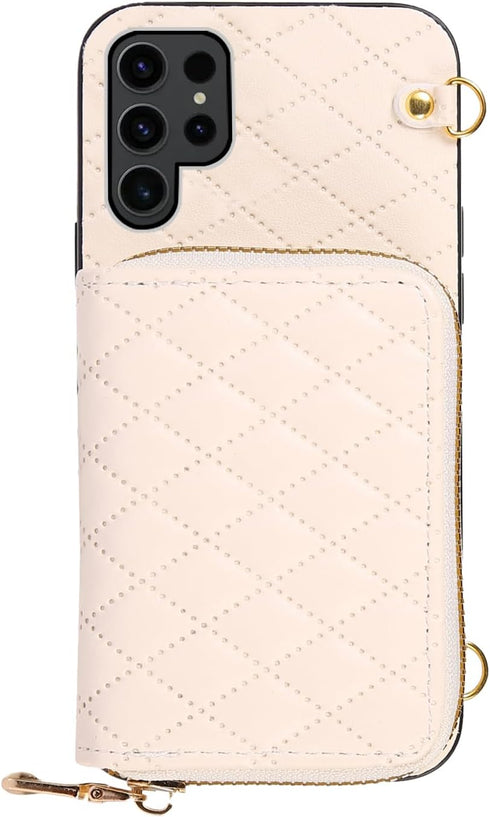 Furiet Detachable Crossbody Strap Wallet Case for Samsung Galaxy S23 Ultra 5G Zipper Purse, Multi Card Slots and PU Leather Stand Cell Phone Cover...