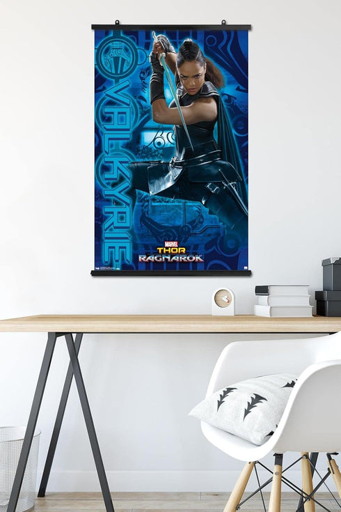 Trends International Marvel Cinematic Universe - Thor - Ragnaroek - Valkyrie Wall Poster, 22.375" x 34", Premium Poster & Clip Bundle...