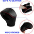 DEYTOP Gear Shift Cover for Kia Soul 2023-2020 Gear Knob Trims for Kia Carnival 2022 2023 Accessories Auto Leather Gear Shifter Knob Protector (Bl...