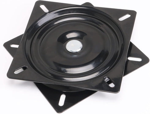 BQLZR 6.1 inch A3 Steel Plate Black Ball Bearing Square Swivel Chair Swivel Turntable for Bar Stool Chair...