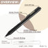 Gel Pens Fine Point Smooth Writing Pens 0.5mm, Super Soft Grip Quick Dry Black Gel Ink Pens Ballpoint, Click Retractable Pens for Journaling Note ...