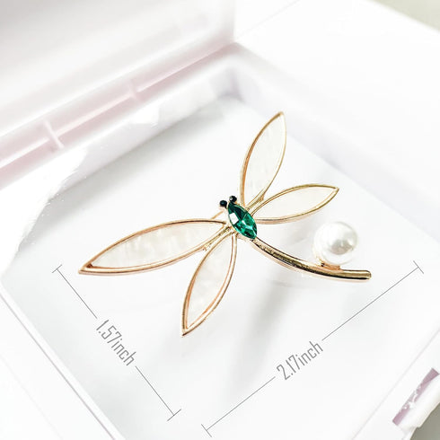 3 Pieces Golden Pearl Brooch Pins Animal Style for Hat Dress Bag Decoration Anti Glare Pin for Deep v Dress Elegant Gift for Friends Mother...