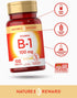 Nature's Reward Vitamin B1 100mg (Thiamine) - 100 Count - Vegetarian, Non-GMO & Gluten Free Supplement...