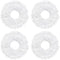 Replacement for Robot Cleaner Yeedi mop Station Accessories Parts X4 Mop X4 Side Brush X2 Filter (4)...