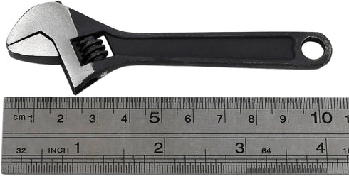 4" Mini Size Adjustable Spanner, 4 inch Black Tiny Wrench Repair Hand Tool, Jaw Capacity 0~14mm...