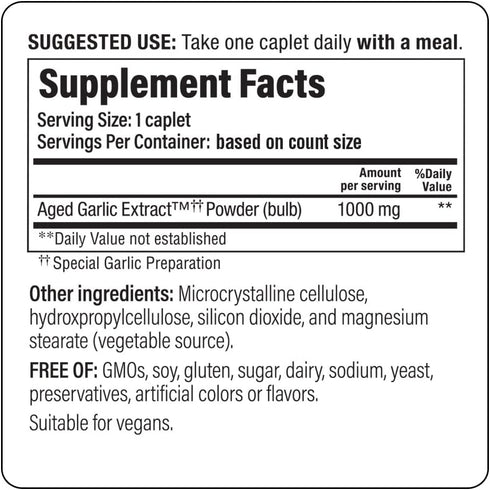 Kyolic Aged Garlic Extract Formula 250, Cardiovascular Health, One Per Day, 30 Vegan Capsules (Packaging May Vary)...