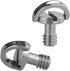 Haoge 1/4"-20 D-Ring Stainless Steel Mounting Fixing Screw for Camera Tripod Monopod Quick Release Plate (Pack of 2)...