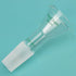 Glass Short Stem Powder Funnel with O.D. 50 mm at Top, Durable Borosilicate Glass Filter with 24/40 Inner Joint...
