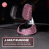 Pink Car Accessories, Pink Phone Holder For Car, Car Phone Holder,Rhinestone Bling Crystal Car Phone Mount,with One Air Vent Base...