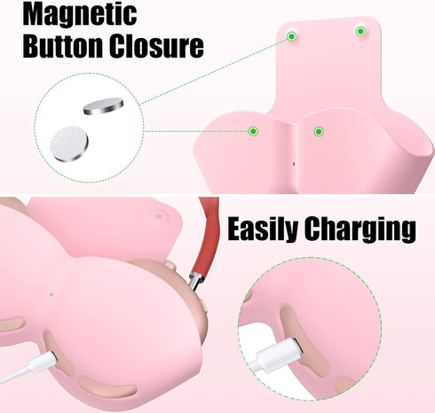 iMangoo Smart Case for Apple Headphones Airpods Max Cover, Soft TPU Protective Anti-Scratch Portable Travel Carrying Bag Support Sleep Mode Replac...