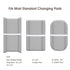 PHF Baby Changing Pad Covers for Boys Girls, 2 Pack Ultra Soft Breathable Microfiber Changing Pad Table Sheets for Most Baby Changing Pads, Grey &...