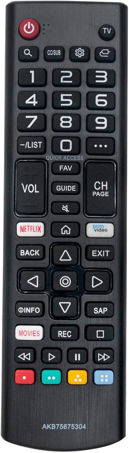 AKB75675304 Replacement Remote Control fit for LG Smart TV 43LM5700PUA 65UM73000PUA 32LM6350PUA 43UM6900PUA 49UM6900PUA 55UM6900PUA 65UM6900PUA 43...