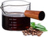 3 oz Espresso Measuring Cup Shot Glasses Measuring Triple Pitcher Double Spouts Glass Creamer Measure Cup for Barista Coffee Carafe Sauce Milk Bar...