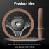 Car Steering Wheel Cover- Universal Car Accessory for Diverse Cars,Anti Slip Odorless Black, for Steering Wheel with a Diameter of 14.5"-15"?Silic...