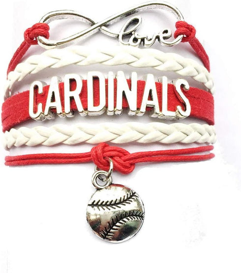 DOLON Infinity Love Cardinals Bracelet Handmade Leather Velvet Friendship Gift...