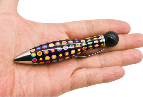 24PCS Mini Bowling Ball Pens Big Fat Pens For Tremor Parkinson Arthritis Hands Short Heavy Pen Ballpoint Pen For Parkinson School Office Party Act...