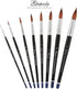 Creative Mark Rhapsody Kolinsky Sable Short Handle Brush - # 1, for Artists, Students, Professionals - Excellent Spring, Full Belly Washes, Englis...