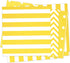 Disposable Striped Chevron Polka Dot Yellow Paper Luncheon Party Napkins 60 Count 13"x13"...