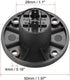uxcell 4-Pin Speakons Panel Mount Connector,Audio Speaker Jack Twist Lock,Round Speaker Jack Plate with Metal Insert,2Pcs...