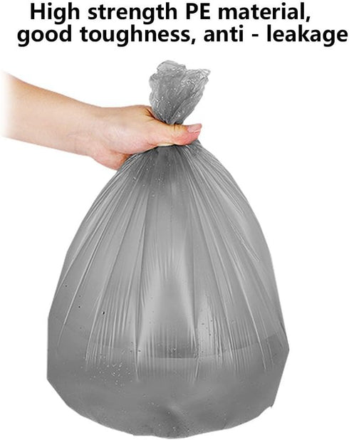 5 Rolls Small Trash Garbage Bags, 4 Gallon Strong Thin Material Disposable Kitchen Garbage Bags, Durable Plastic Trash Bags for Office Home Bedroo...