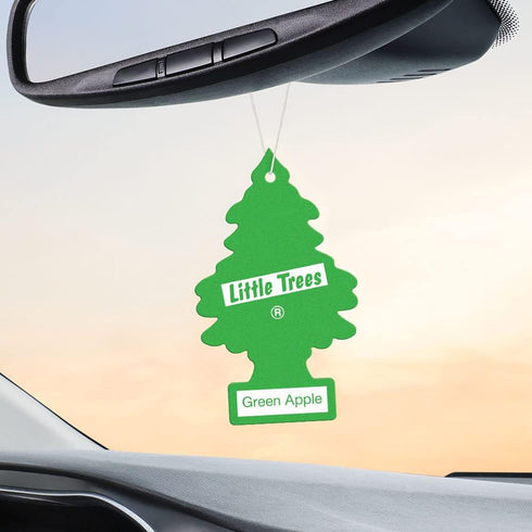 LITTLE TREES Air Fresheners Car Air Freshener. Hanging Tree Provides Long Lasting Scent for Auto or Home. Green Apple, 24 Air Fresheners...