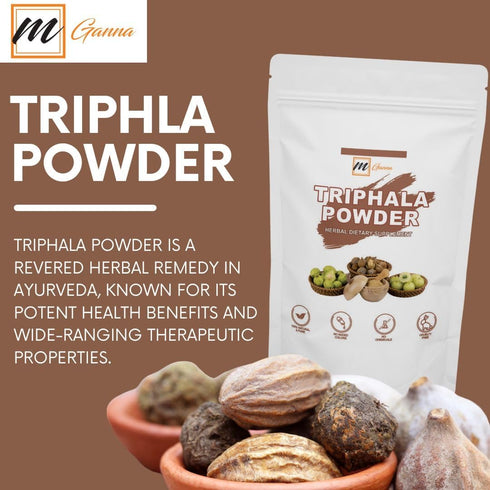 100% Natural Triphala Powder for Glowing Skin and Health Care 100 GMS / 0.22 LBS...
