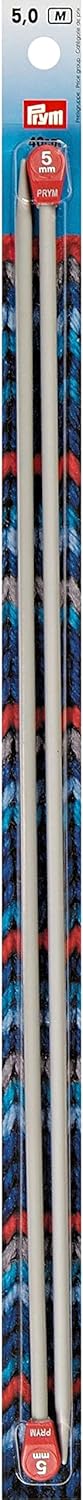 Prym 16" Single Point Aluminum Knitting Needles, 5mm...