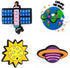 Space Charms for Croc Clog shoes Decoration, Sports Charm for Shoe & Bracelet Wristband Party Gifts...