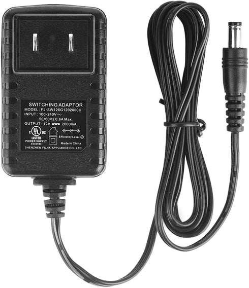 Security-01 AC to DC 12V 2A Power Supply Adapter,compatible with Security Camera/DVR/NVR/Led Strip Lights,UL Listed...