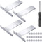 4 Pieces Picture Frame Stand Easel Back Stand Set Iron Picture Easel Stands Back Photo Easels with 20 Pieces Screws and Screwdriver for Photos Pic...