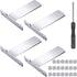 4 Pieces Picture Frame Stand Easel Back Stand Set Iron Picture Easel Stands Back Photo Easels with 20 Pieces Screws and Screwdriver for Photos Pic...