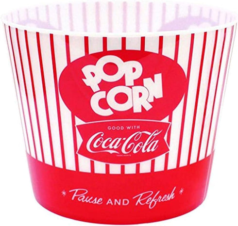 Tablecraft Coca-Cola Popcorn/Snack Bucket"Pause & Refresh" (CC400), Red...