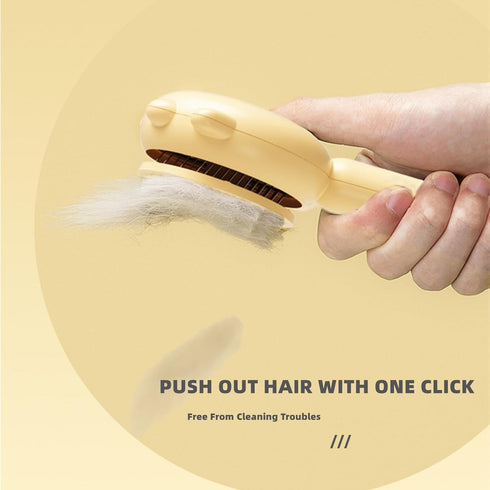 Cat Brush Dog Brush Self Cleaning Cat Comb Hair Brush with Release Button for Shedding Pet Massage Brushes Cat Grooming Brush for Shedding Long or...