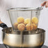 Tofficu Deep Fry Basket With Handle, Foldable Frying Basket 6-Inch, Stainless Steel Mesh Basket Round Fryer Basket For Kitchen Frying...