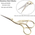 BIHRTC 4.5Inch Embroidery Scissors Sharp Tip Stainless Steel Little Scissors for Knitting Cross Stitch Cutting Embroidery Sewing Handcraft Craft A...