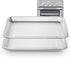 2 PCS Stainless Steel Baking Tray Pan Compatible with Cuisinart Toaster Oven Tray,Suitable for Cuisinart Air Fryer TOA-060 and TOA-065, Cookie & B...