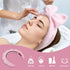 Spa Headband, 4 Pcs Face Wash Wristbands Set, Reusable Spa Skincare Towel Headband for Washing Face, Non Slip Hair Shower Puffy Makeup Headbands f...