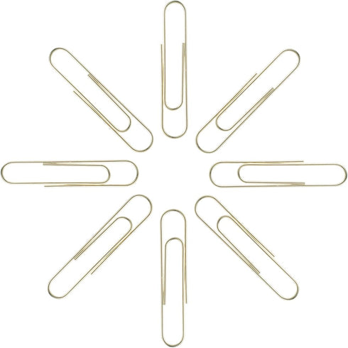 Large Paper Clips, Gold Paper Clips, 2 Inch Paper Clip, Jumbo Paperclips 100/Pack...