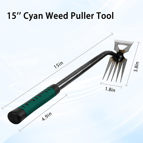 Weed Puller Tool, Time-Saving Garden Tools, Upgraded Hadfield Steel Weeding Tool Multifunctional Weeder, Dandelion Weed Puller Tool Gardening Tool...