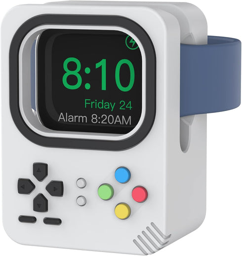 Delidigi iWatch Charger Stand for Apple Watch Ultra 2, Ultra, SE, Series 9 8 7 6 5 4 (49mm, 45mm, 44mm, 42mm, 41mm, 40mm, 38mm), Stable Silicone C...