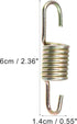 X AUTOHAUX 2pcs 6cm Length Gold Tone Plated Steel Motorcycle Brake Pedal Return Spring for Suzuki...