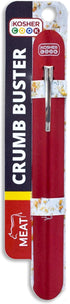 Meat Red Crumb Buster Quick and Efficient Metal Crumb Remover Dust of Tables and Countertops for Quick Cleaning, Color Coded Kitchen Tools...