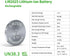 EEMB LIR2025 Rechargeable Li-ion Battery Charger with 4PCS 3.7V Lithium-ion Coin Button Cell Batteries 40mAh...